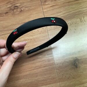 Black Red Cherry Embellished Headband